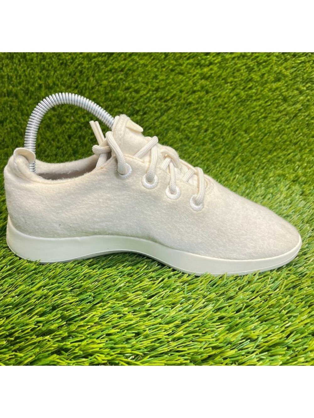 Allbirds Wool Runners Natural White Womens Size 7 Running Walking Shoes Sneakers - Picture 4 of 10